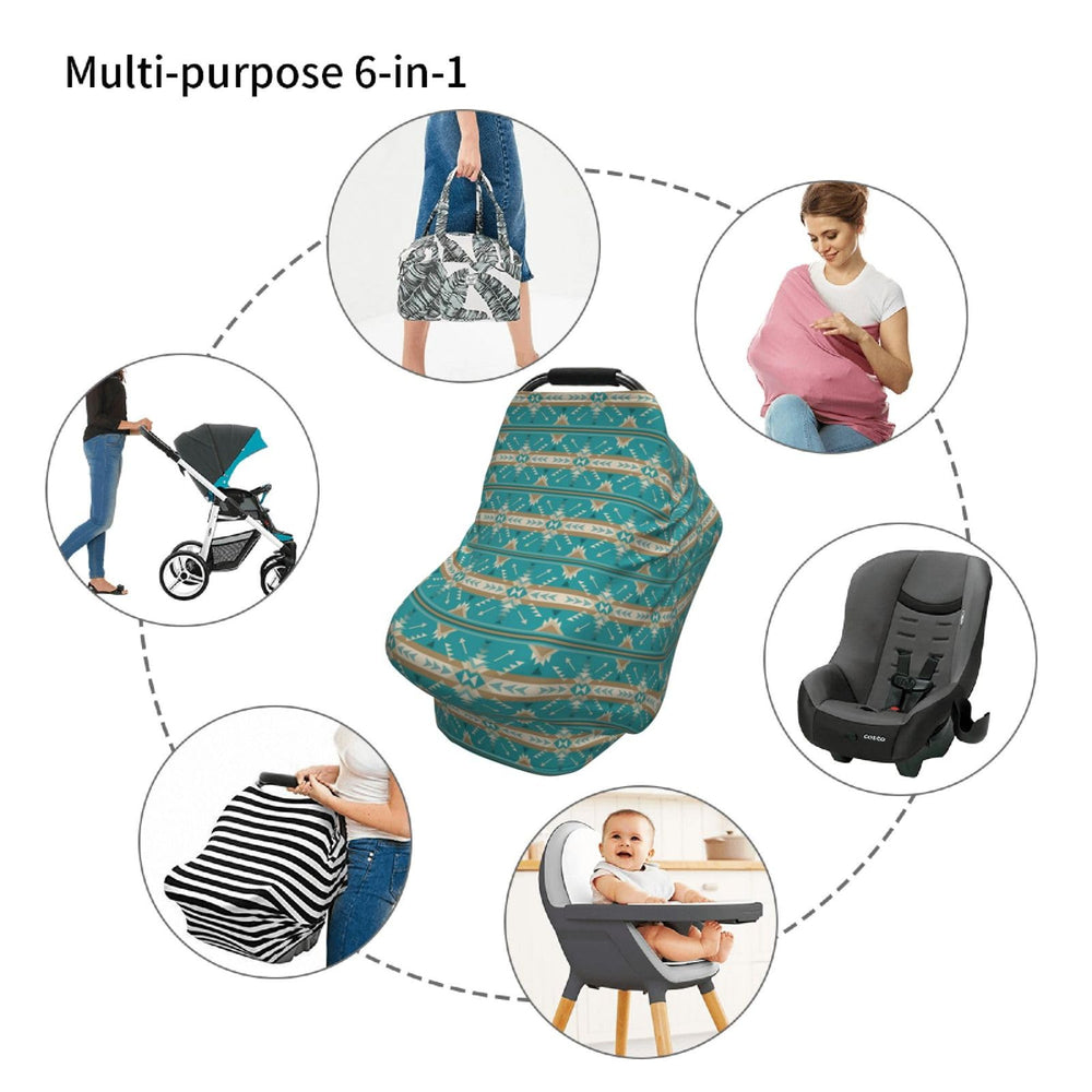 Broiteid multi‑use cover works as canopy, nursing cover, and stroller shield