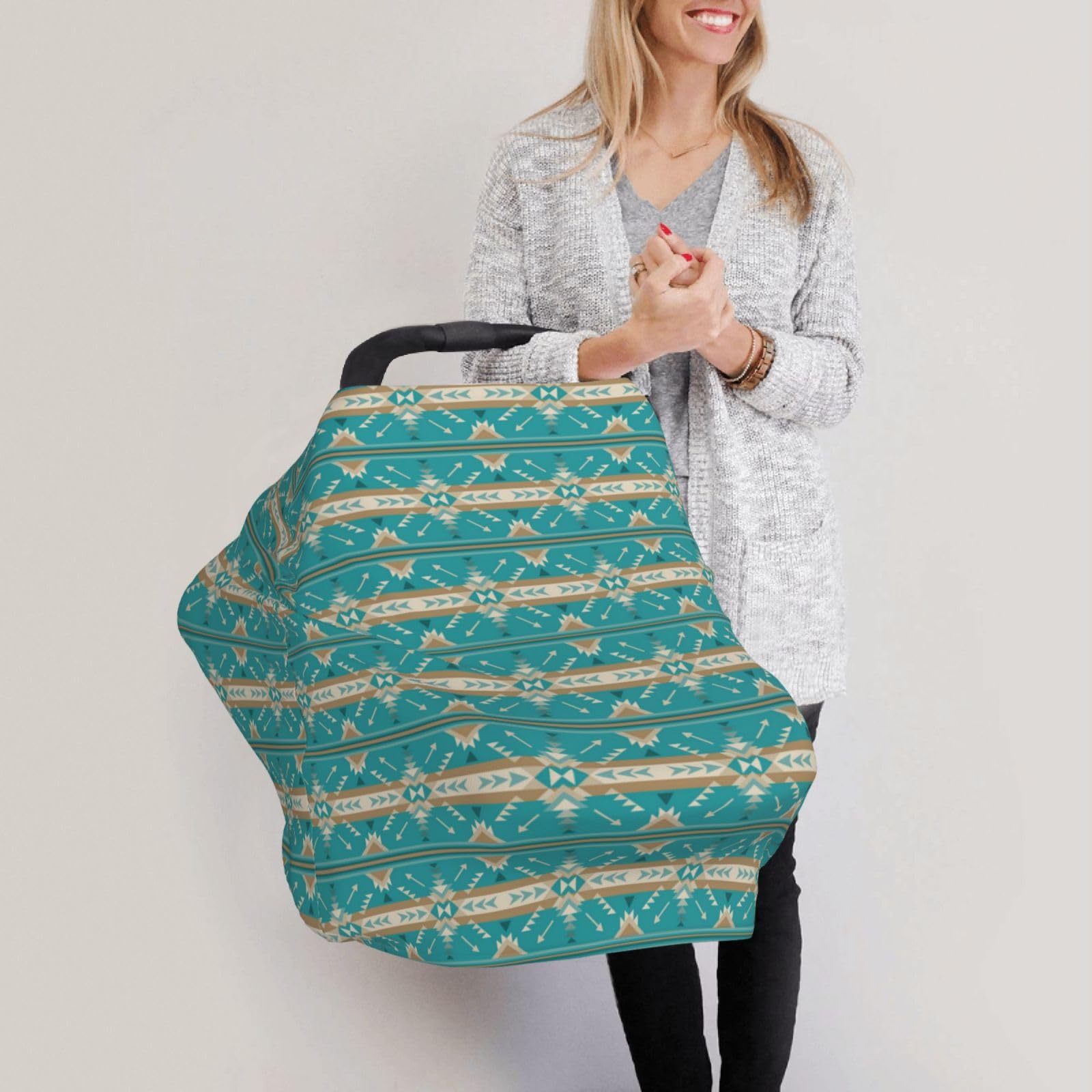 Broiteid shopping cart cover keeps baby clean and cozy while shopping