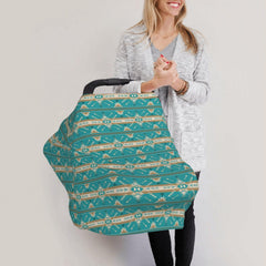 Broiteid shopping cart cover keeps baby clean and cozy while shopping