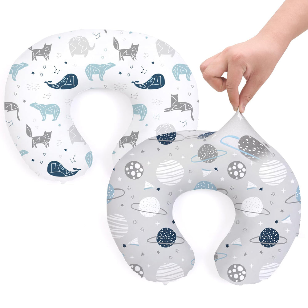 BROLEX baby nursing pillow cover shows soft slipcover for cozy feeds
