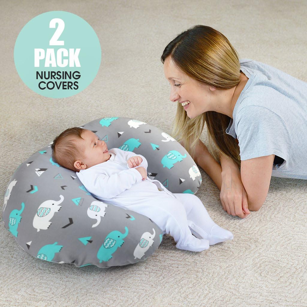 Brolex boppy-compatible cover with stretchy edges for secure use.