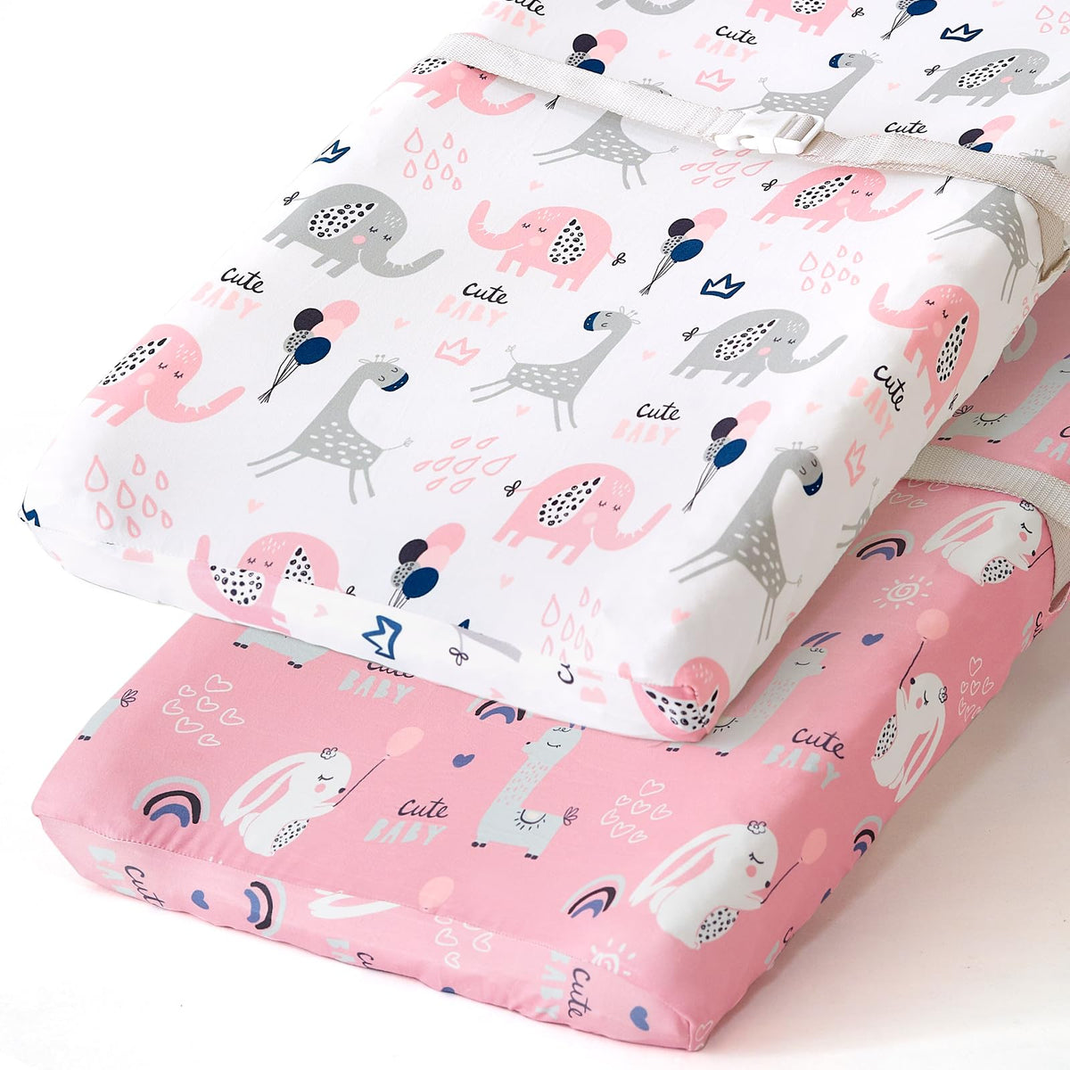 BROLEX changing pad cover elephant pattern offers a soft, hypoallergenic surface for diaper changes