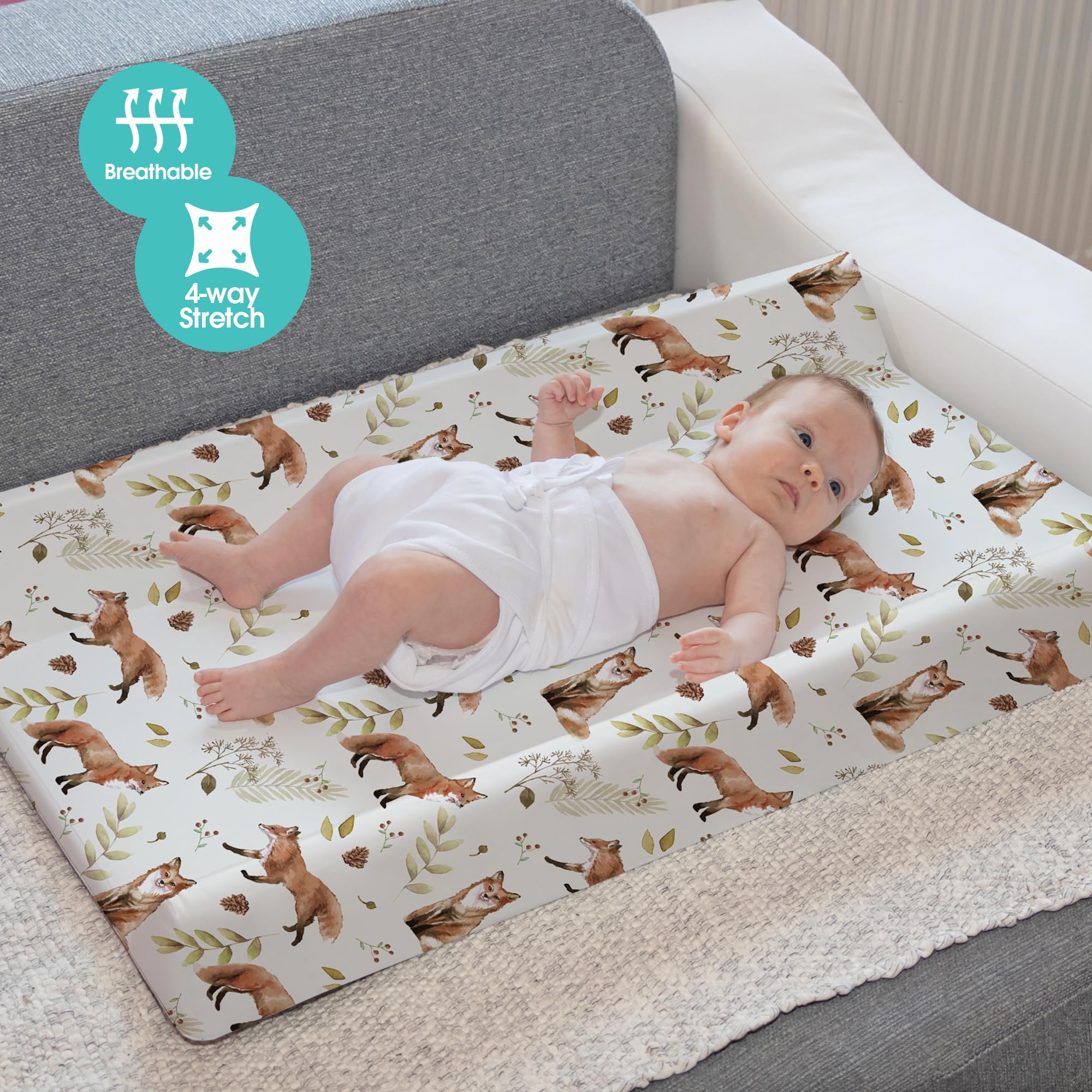 BROLEX changing pad cover offering soft, skin-friendly surface for baby