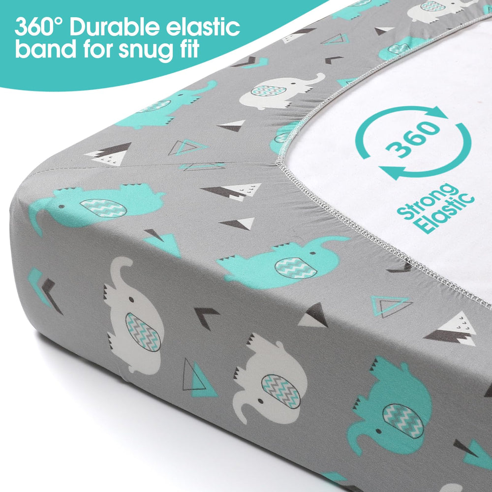 BROLEX machine-washable pack-n-play sheets for easy cleaning