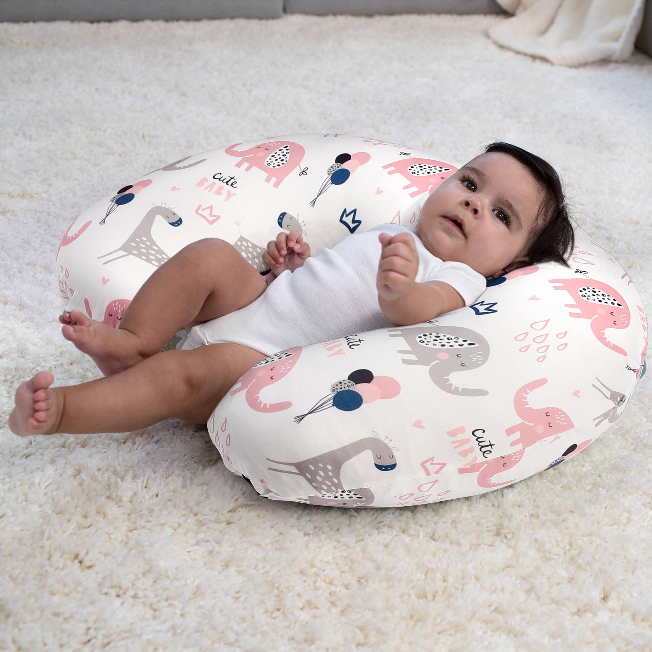 BROLEX covers fit original Boppy pillow with stretchy elastic edges for security.