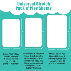 BROLEX Pack n Play sheets breathable fabric helps regulate baby temperature