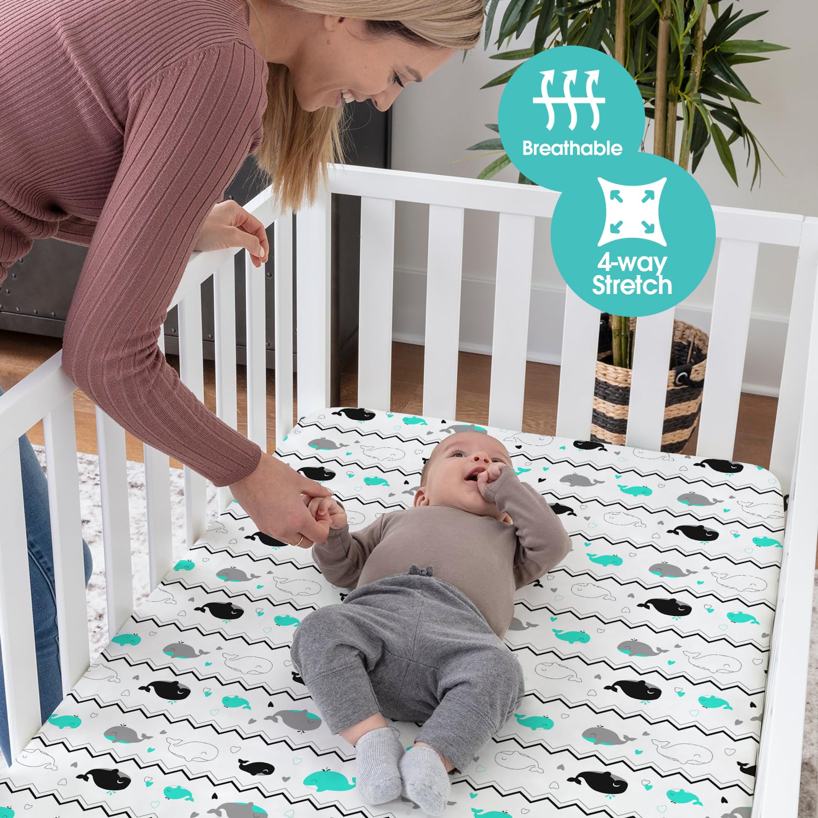BROLEX secure-fit elastic edges keep sheets in place