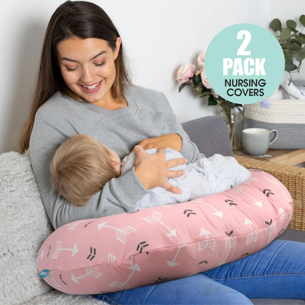 BROLEX soft breathable fabric cover enhances comfort during longer nursing sessions.