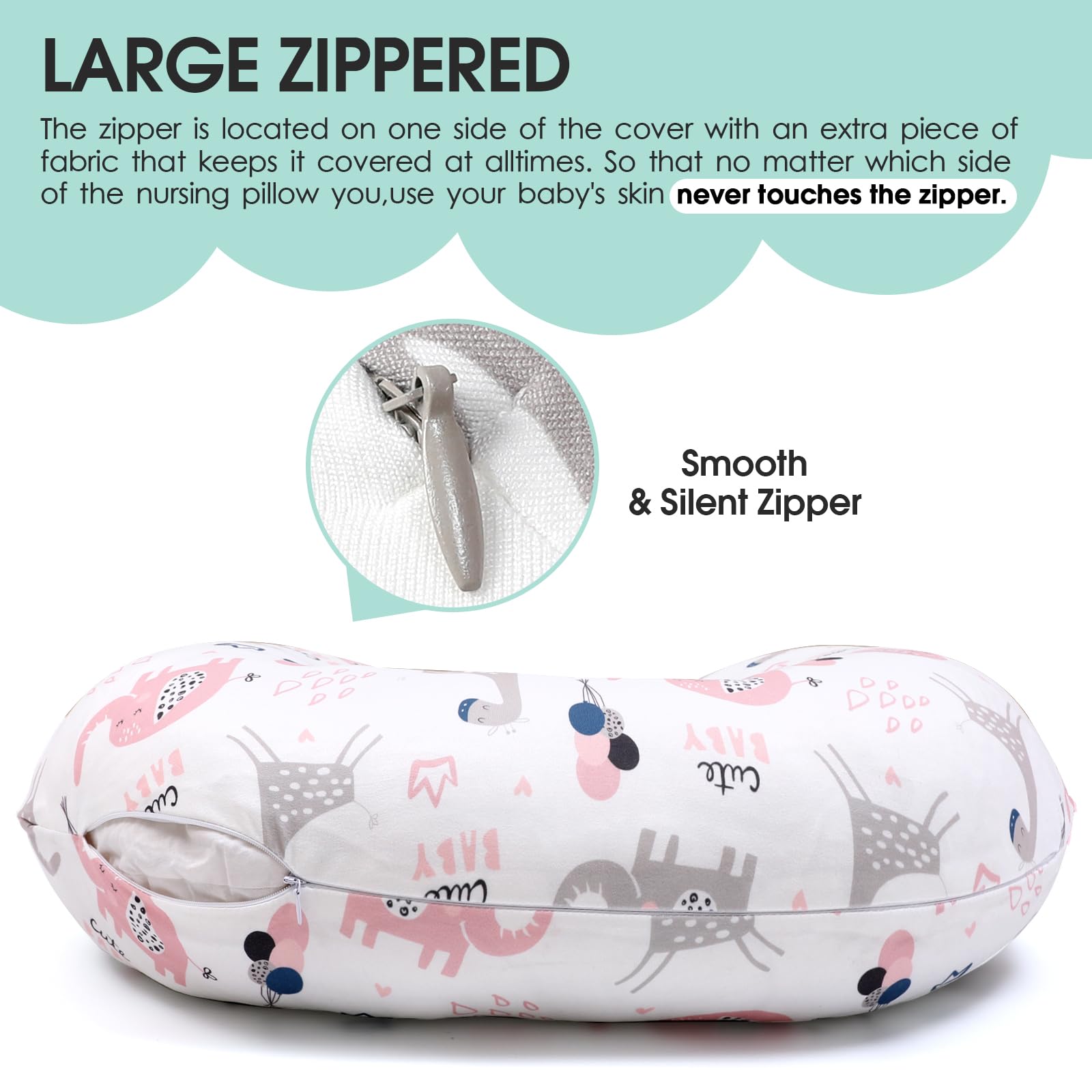 BROLEX soft fabric close-up highlights gentle, breathable surface for baby comfort.