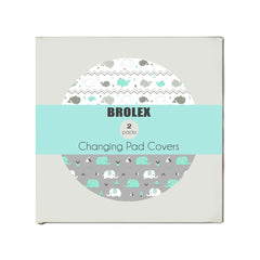 BROLEX changing pad cover with whale pattern for cozy baby comfort