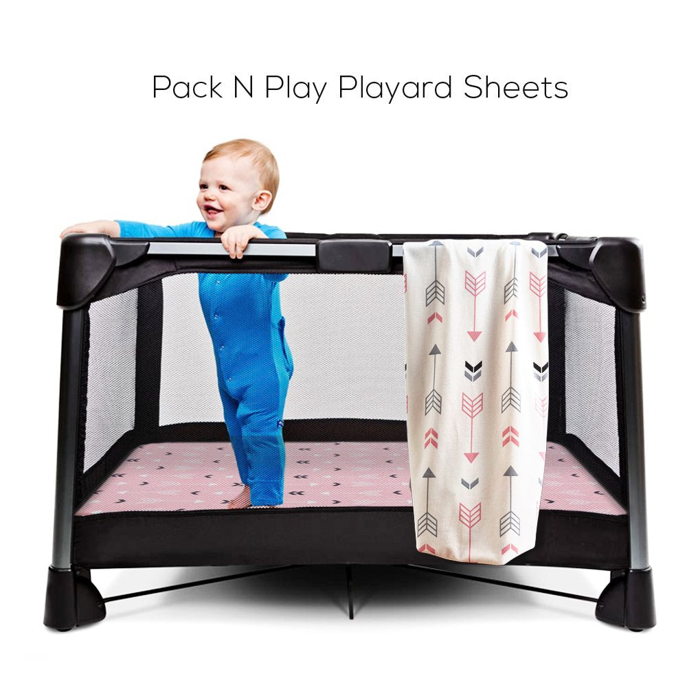 BROLEX two-pack Pack n Play sheets add versatile nursery patterns