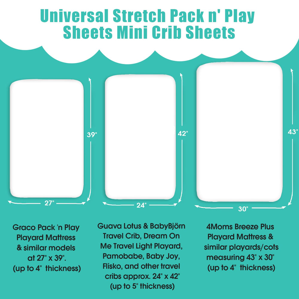BROLEX ultra-soft mini crib sheet closeup showing stretch and fit
