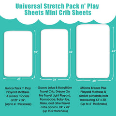 BROLEX ultra-soft mini crib sheet closeup showing stretch and fit