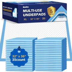 Brosive bed pad 32x36 inch disposable protection for beds.