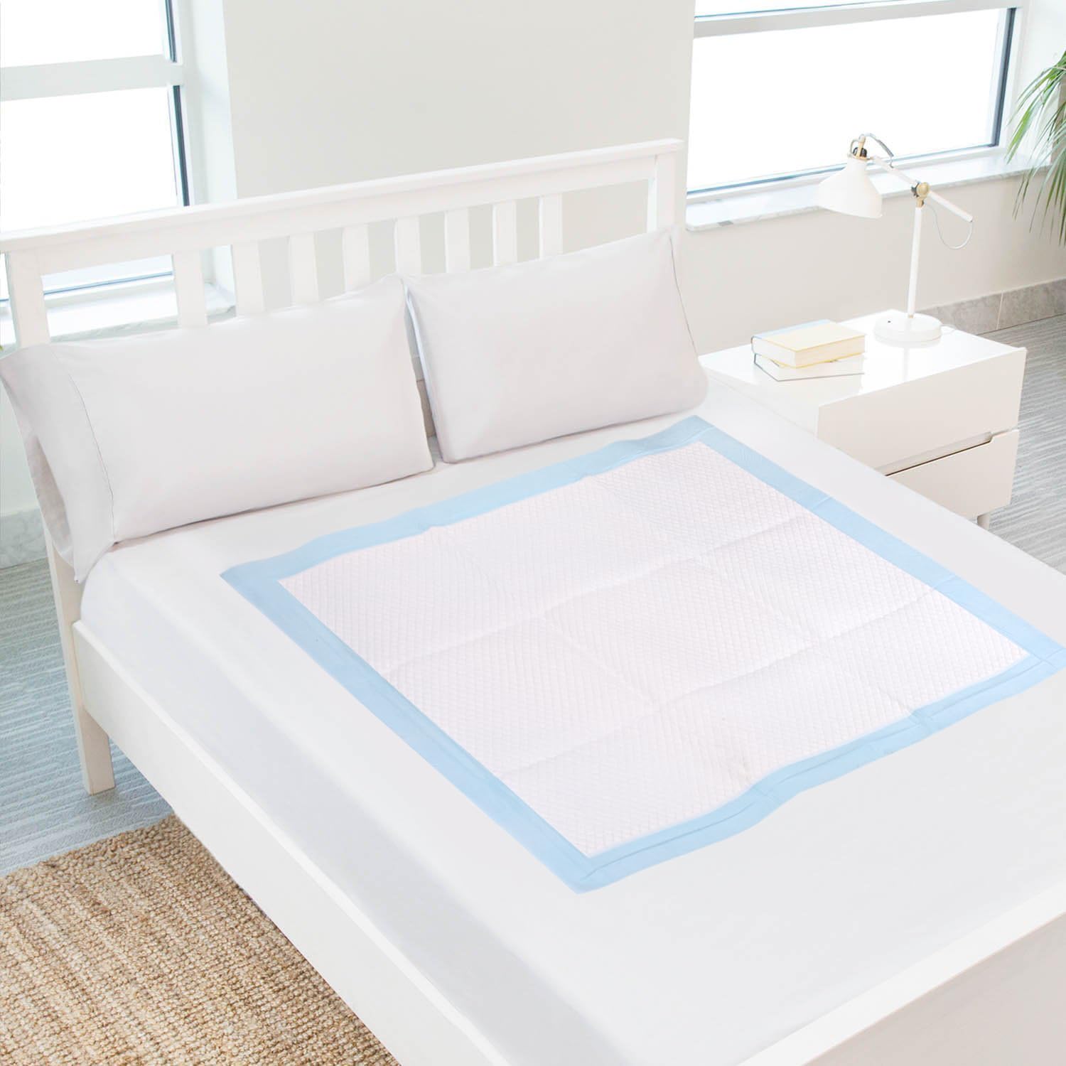 Brosive bed pad ideal as dog training pad.
