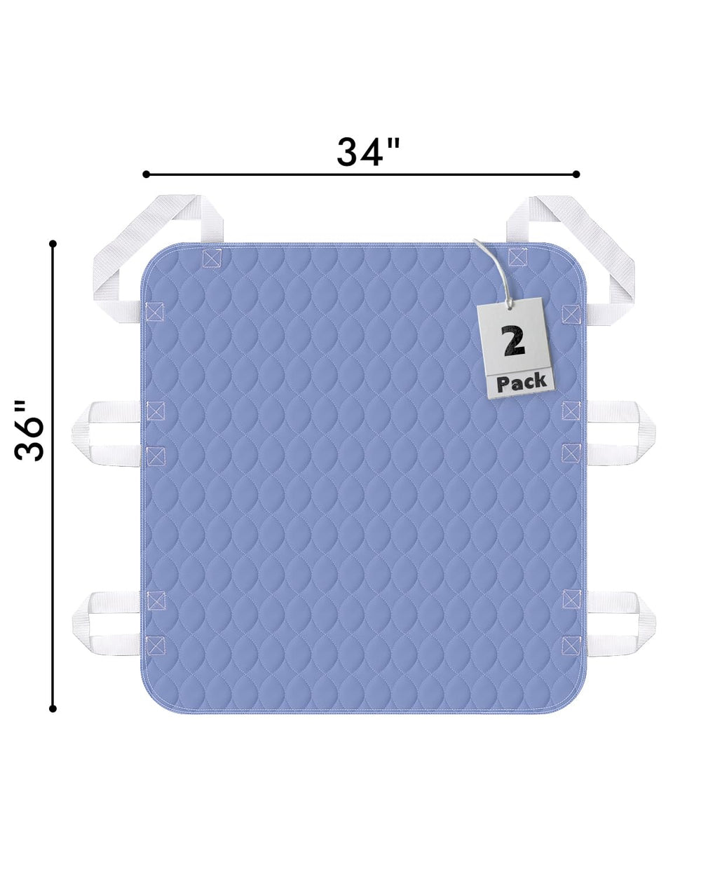 Brosive bed pad four-layer design close-up with absorbent liner.