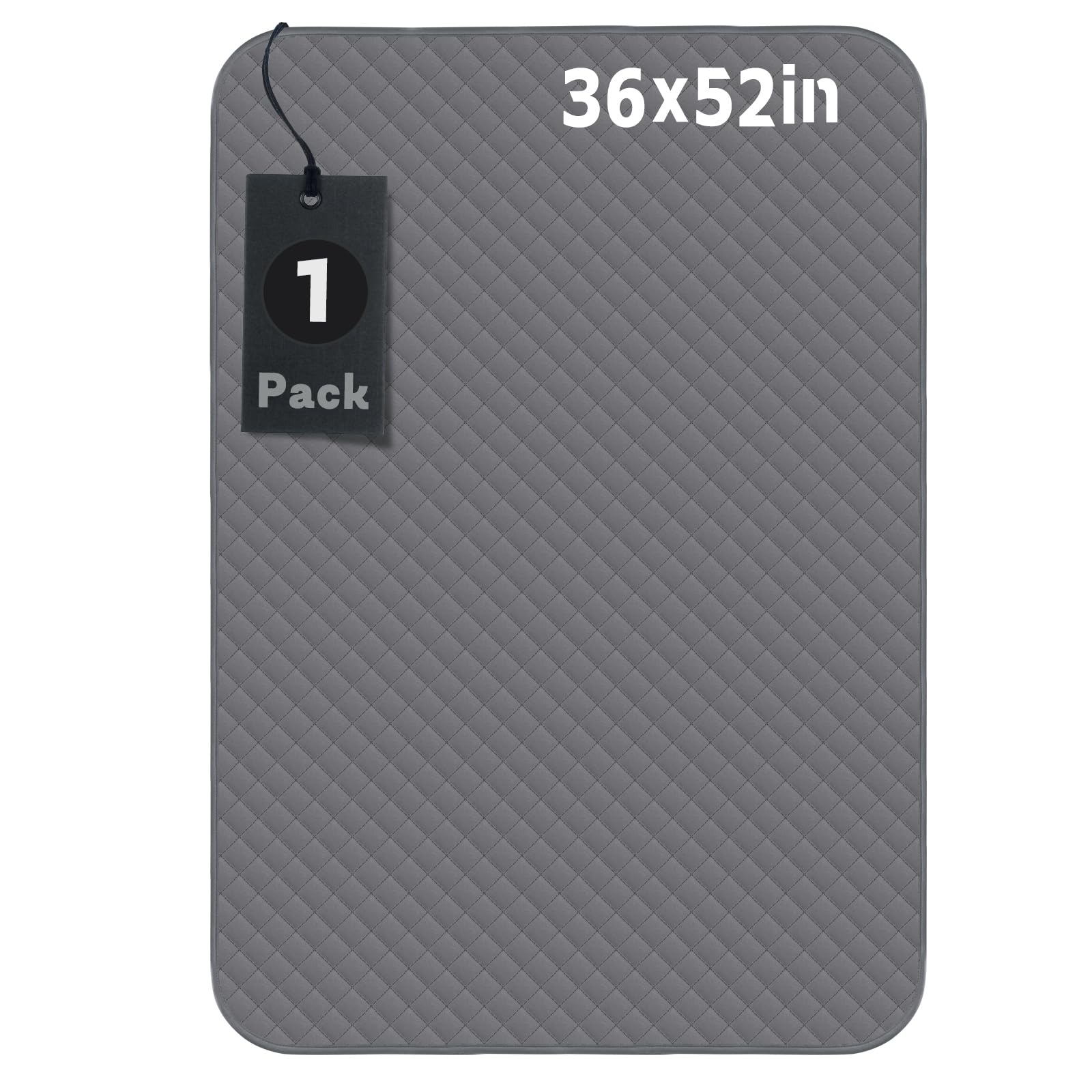 Brosive 36x52 inch pad provides large coverage for beds.