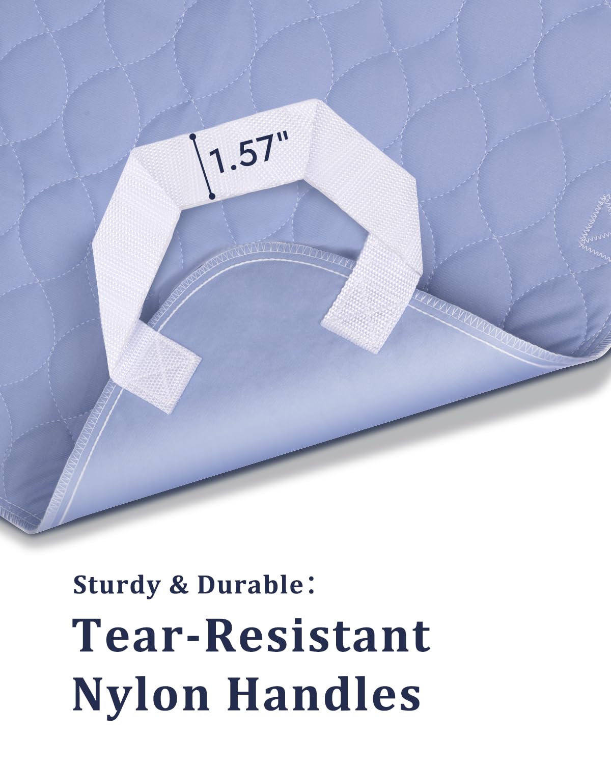 Brosive bed pad machine washable for long-lasting home use.