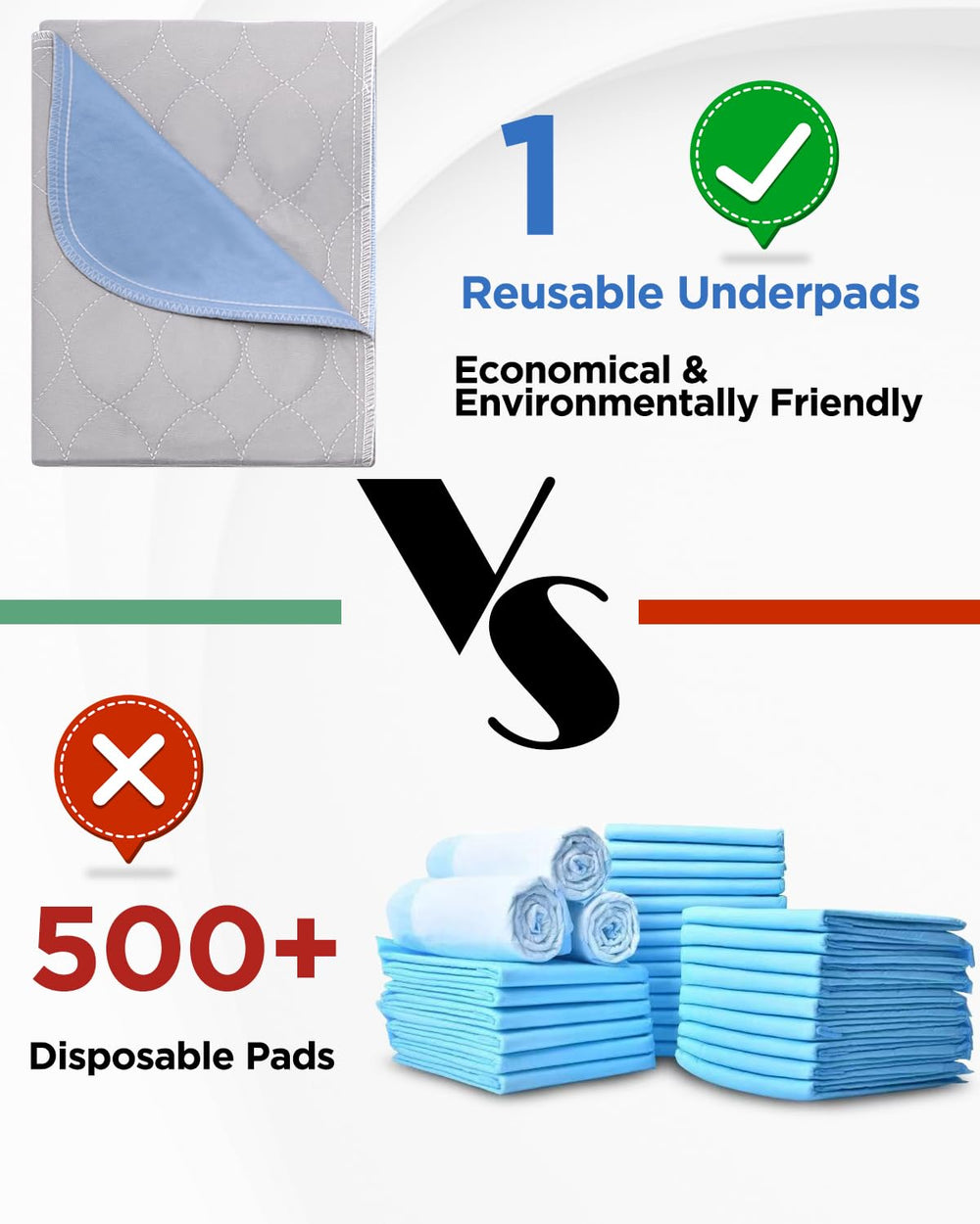 Brosive bed pad skin-safe materials closeup illustrating gentle textile.