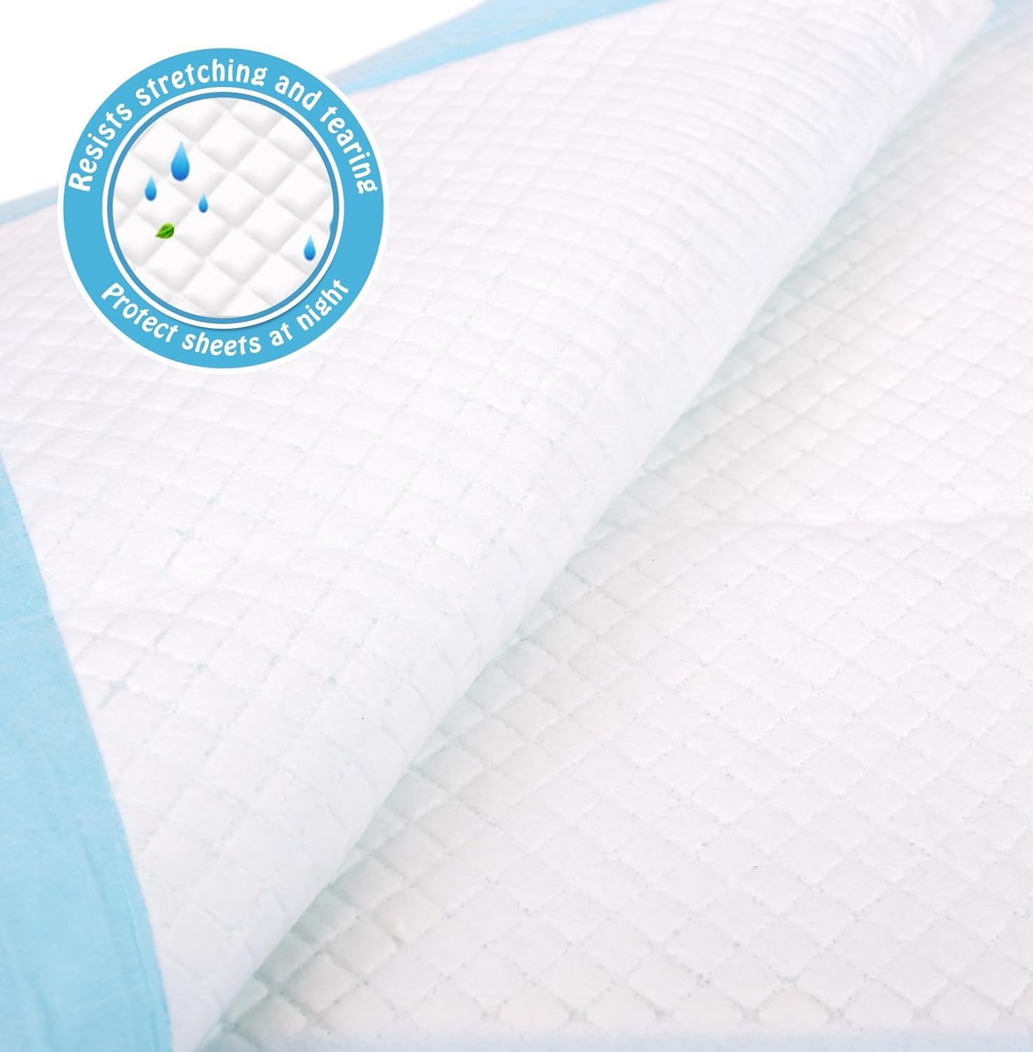 Brosive disposable bed pad on a chair showing a moisture barrier.