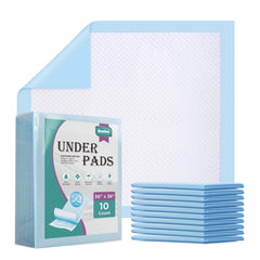 Brosive extra-large bed pad with absorbent core for dry nights