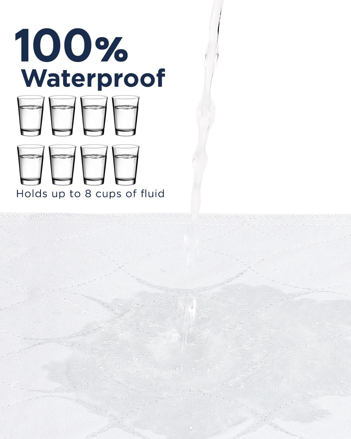 Brosive underpads made with skin-friendly materials suitable for sensitive skin.