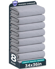 Brosive washable bed pad folded for compact setup and quick protection.