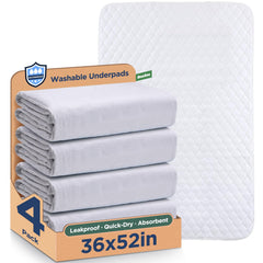 Brosive washable bed pad 36x52 showing waterproof surface for incontinence protection.