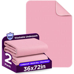 Brosive washable bed pad with absorbent surface provides reliable protection overnight.