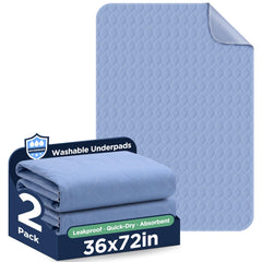 Brosive washable bed pad with high absorption for fast spill containment.