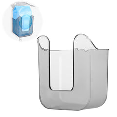 Bruislard flushable wipes dispenser on wall, translucent gray, ideal for quick cleanups.