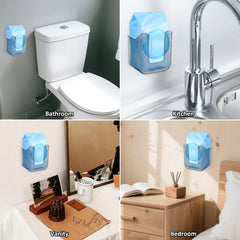 Bruislard wall-mounted wipes dispenser, durable polyethylene, keeps wipes organized.