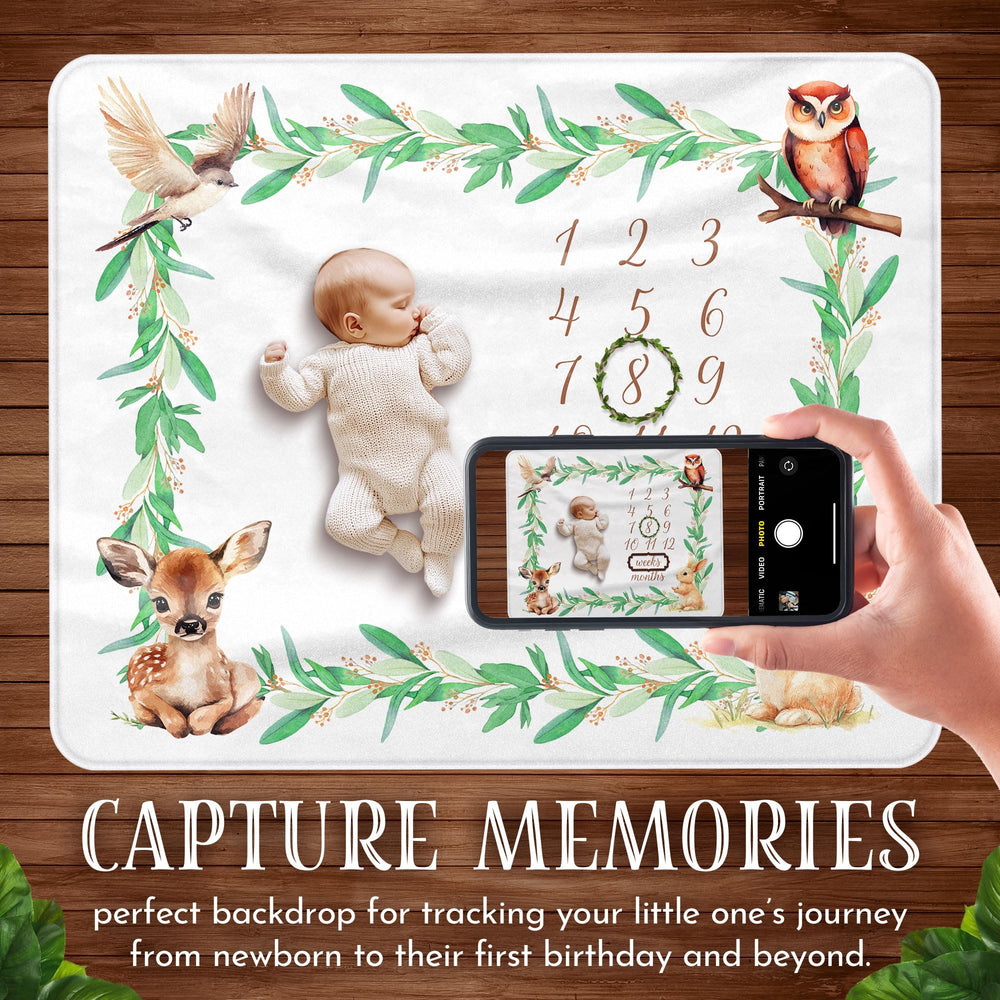Fade-resistant inks keep the woodland print vibrant over time.