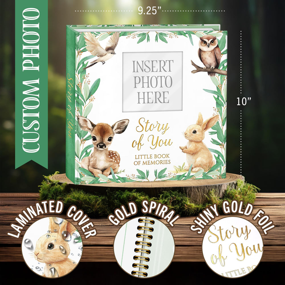 BRUNEI POREI woodland sleeve box with gold foil adds premium gift presentation.