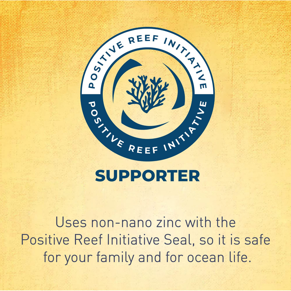 Reef-friendly formula of Brush On Block for skin and oceans.