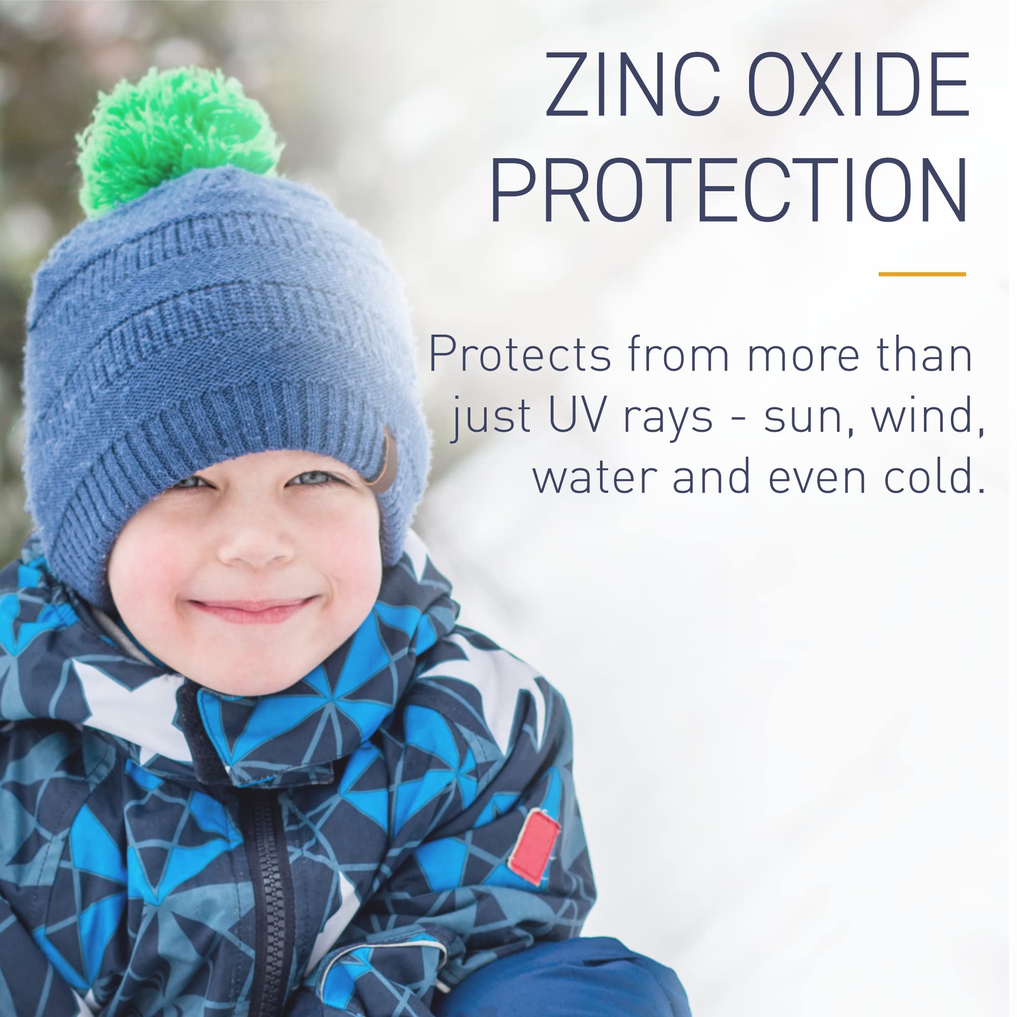 Bob Kids Balm used during snow and water sports SPF 40.