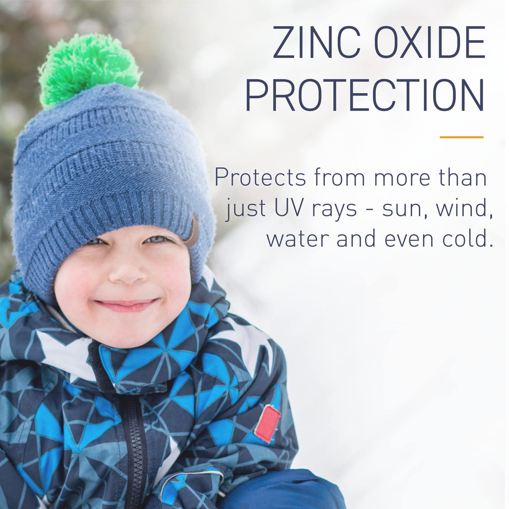 Bob Kids Balm used during snow and water sports SPF 40.
