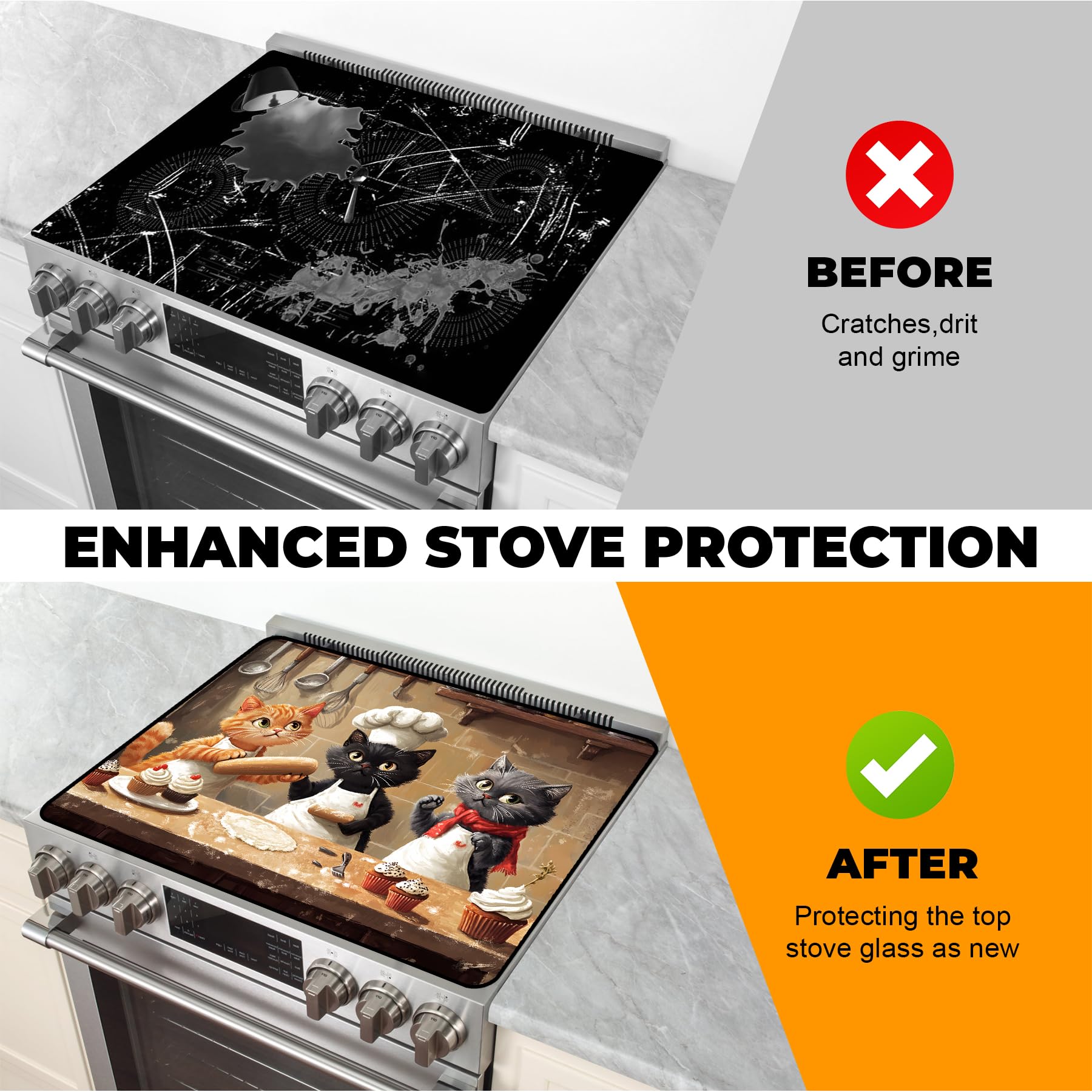 BSFHH 28.5x20.5 inch cover fits electric stoves securely.