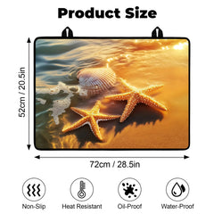 BSFHH anti-slip rubber coating keeps the cover stable during food prep.