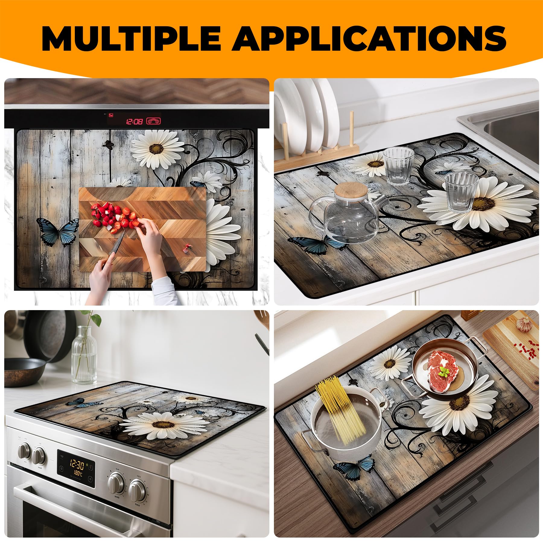 BSFHH Daisy easy-clean finish simplifies post-cook maintenance.