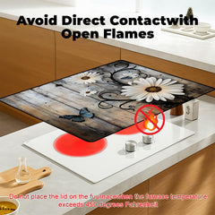 BSFHH Daisy heat resistance up to 400°F protects stove surfaces.