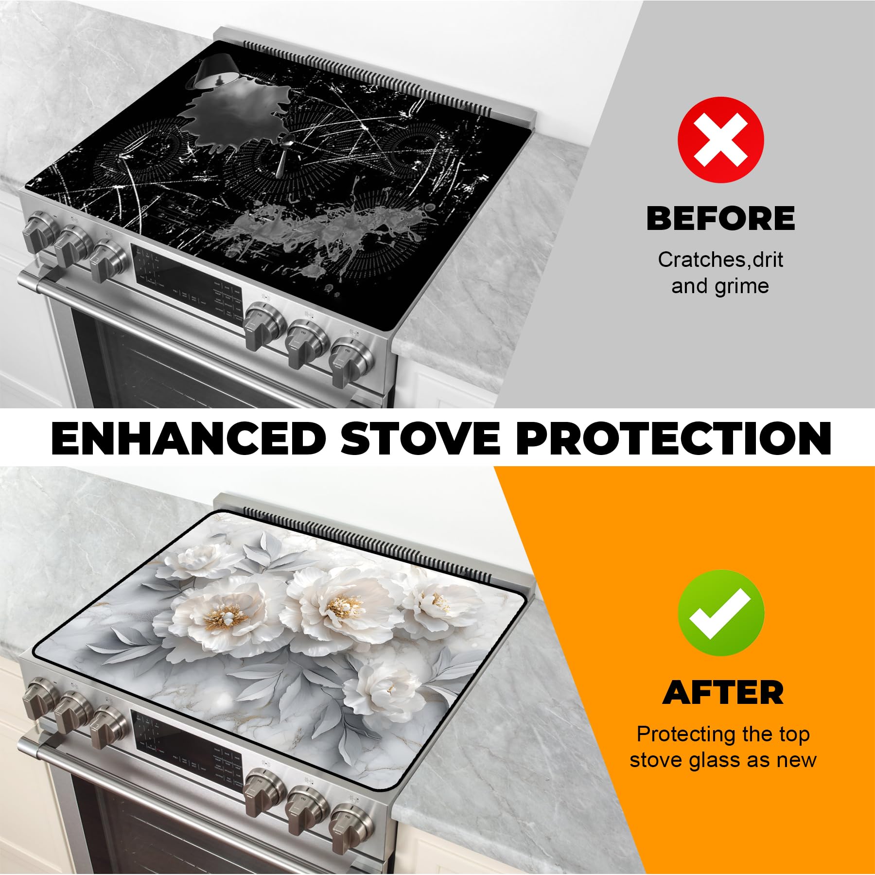 BSFHH durable rubber-base construction provides stable support while cooking.