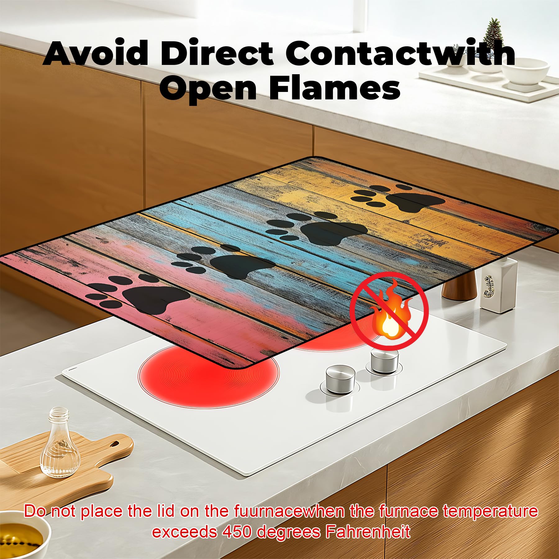 BSFHH electric stove protector expands counter space for quick meal prep