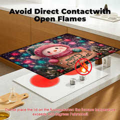 BSFHH electric stove protector with scratch-resistant surface resists marks during meal prep.