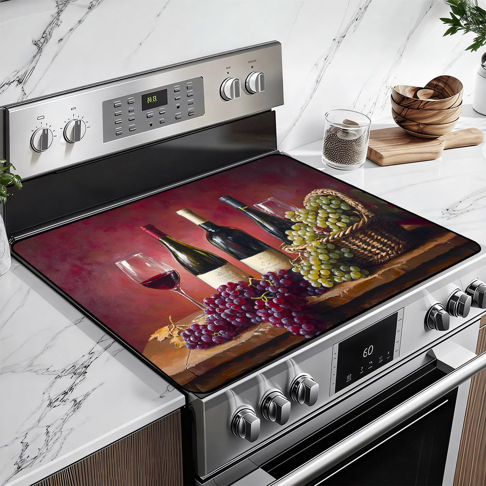 BSFHH heat-resistant stove top cover laid on counter, protects from heat and scratches.