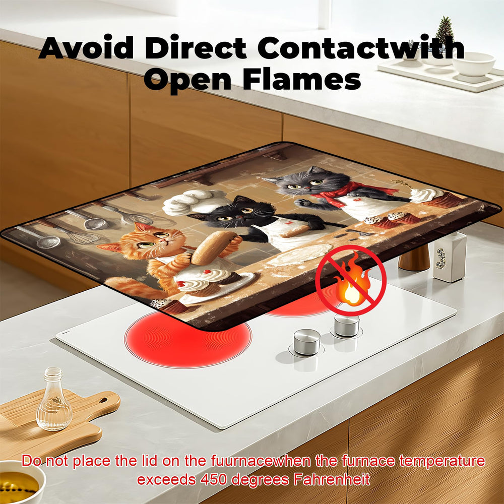 BSFHH scratch-resistant stove protector shields the surface from spills.