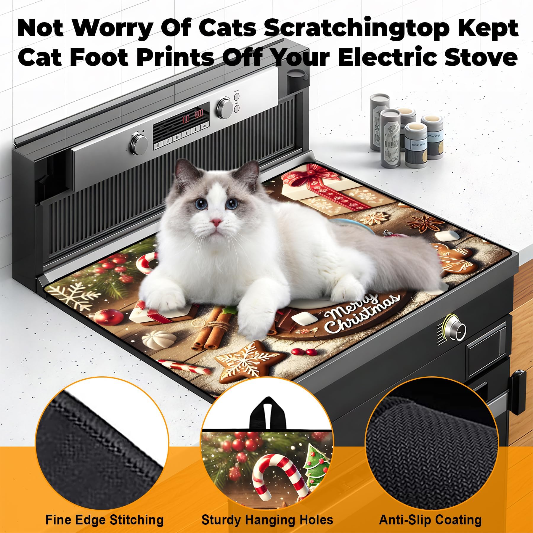 BSFHH scratch-resistant surface protects the stovetop from scuffs.