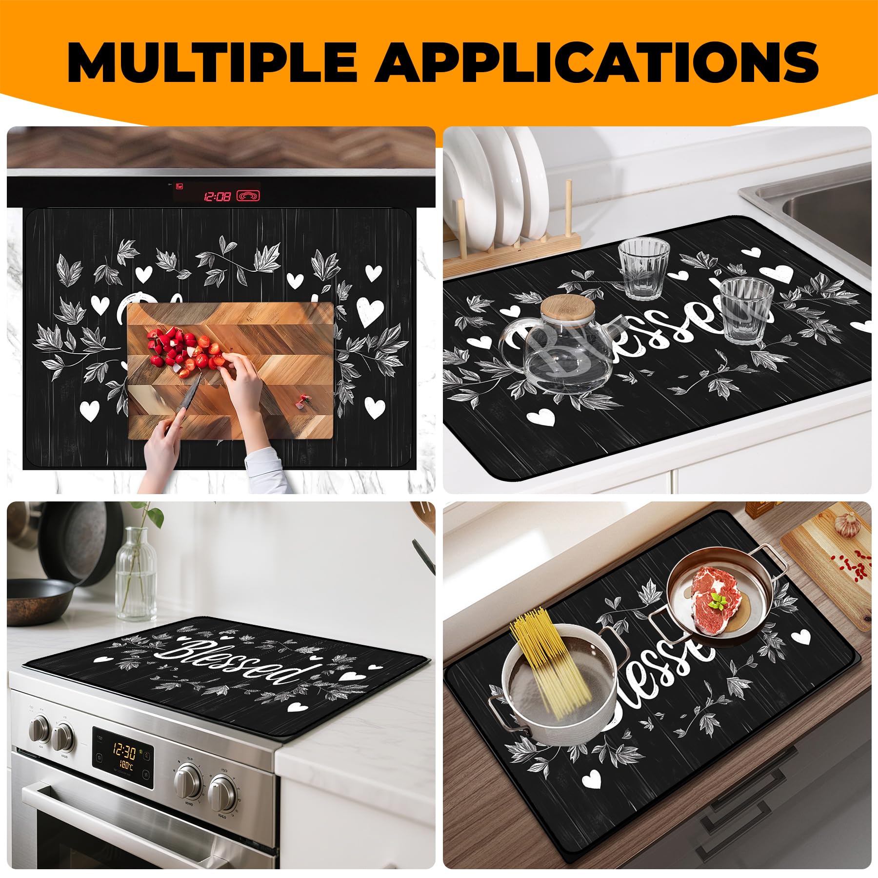 BSFHH stylish kitchen decor complements modern countertops and protects surfaces.
