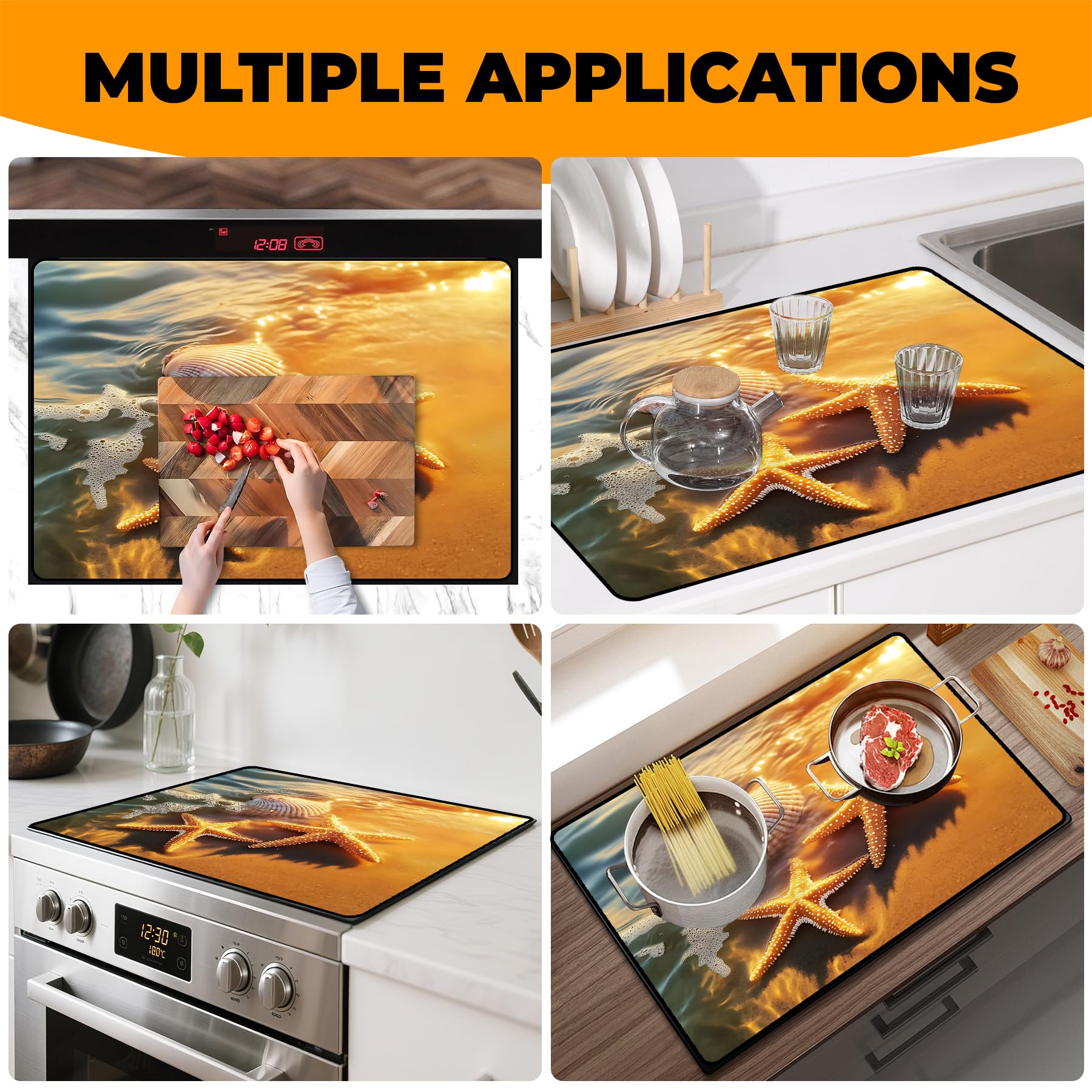 BSFHH stylish starfish design adds kitchen decor while protecting surfaces.