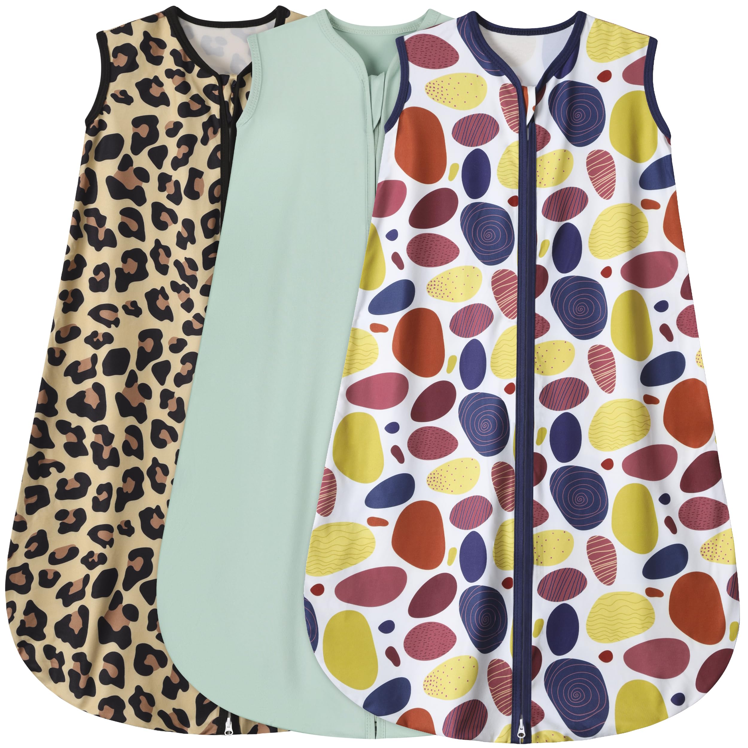 BSTOPPT leopard-pattern baby sleep sack offers gentle warmth for safe sleep